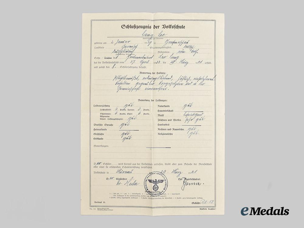 germany,_kriegsmarine._a_gebührnisbuch_and_documents_to_leo_lang,_youth_conscript_serving_in_naval_region_norway___m_n_c9080