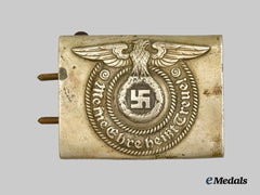 Germany, SS. A Waffen-SS EM/NCO’s Belt Buckle, Unmarked Nickel Silver Variant