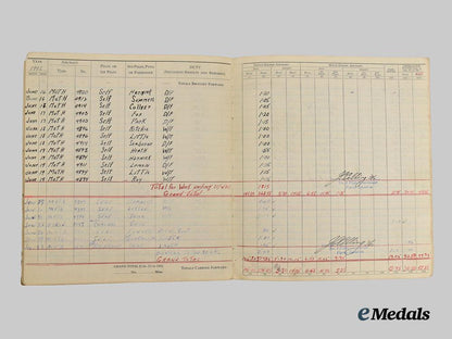 canada,_commonwealth._an_air_crew_europe&_logbook_group_to_flying_officer_hayes,_r_c_a_f,_lost_over_dusseldorf___m_n_c9100