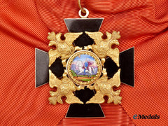 Russia, Imperial. An Early and Rare Order of Saint Alexander Nevsky, Cross in Gold, by August Wendt, 1841