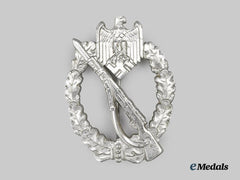 Germany, Wehrmacht. An Infantry Assault Badge, Silver Grade, Unknown Maker Variant