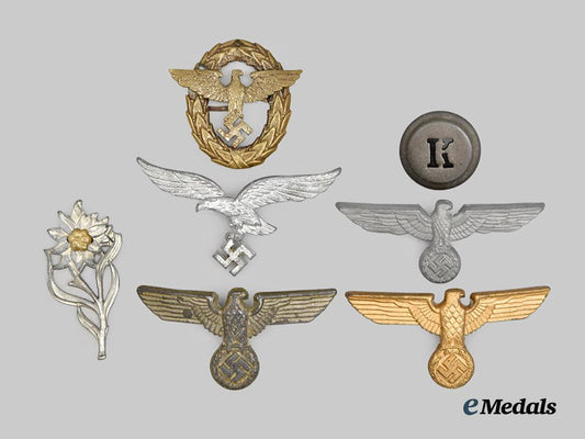 germany,_third_reich._a_mixed_lot_of_cap_insignia___m_n_c9529
