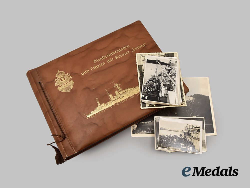 Germany, Kriegsmarine. A Cruiser Emden Commemorative Album, with Prewa ...