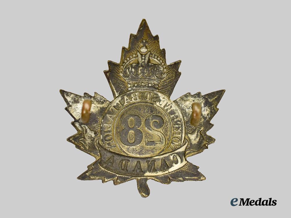 canada,_c_e_f._a28th_infantry_battalion"_north_west_regiment"_cap_badge,_type_i_i(_overseas_variety)___m_n_c9899