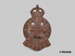 Canada, CEF. A 14th Infantry Battalion "Royal Montreal Regiment" Cap Badge