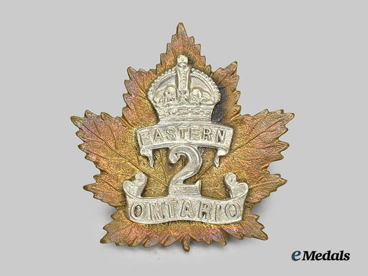 canada,_c_e_f._a2nd_infantry_battalion"_eastern_ontario_regiment"_cap_badge,_by_tiptaft___m_n_c9972