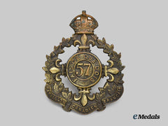 Canada, CEF. A 57th Infantry Battalion "Canadiens Français" Cap Badge