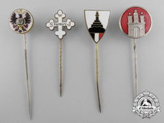 Four German Imperial Stickpins