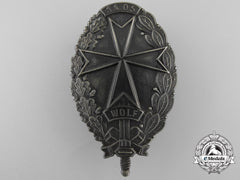 A Rare Freikorps Badge Of The Selbstschutz Batallion Wolf