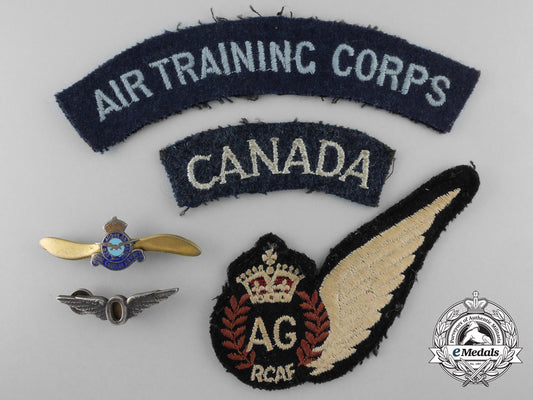 five_second_war_royal_canadian_air_force_insignia&_badges_a_3949