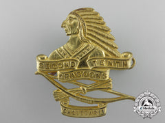 A Second War 2Nd Tenth Dragoons Cap Badge