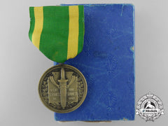 An American Army Spanish War Service Medal With Box Of Issue