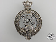 A Rare Victorian Montreal Canadian Customs Cap Badge