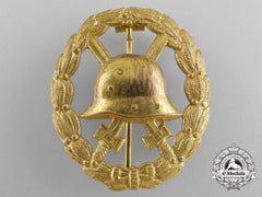 A Mint First War Gold Grade Wound Badge; Cut Out Version