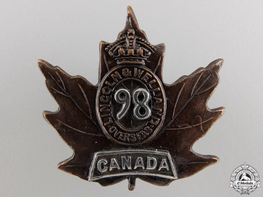 a98_th_canadian_infantry_battalion_officer's_collar_badge_a_98th_canadian__554a64ce4dbef