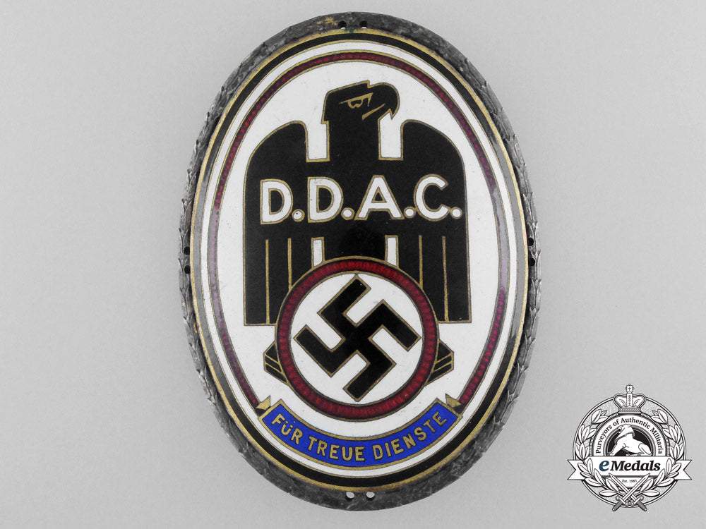 a_german_automobile_club_faithful_service_vehicle_badge_a_9900