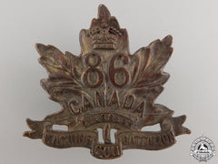 A First War 86Th Machine Gun Battalion Cap Badge