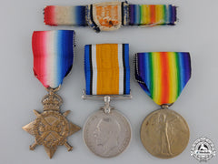 A First War Medal Group To The 5Th Canadian Mounted Rifles