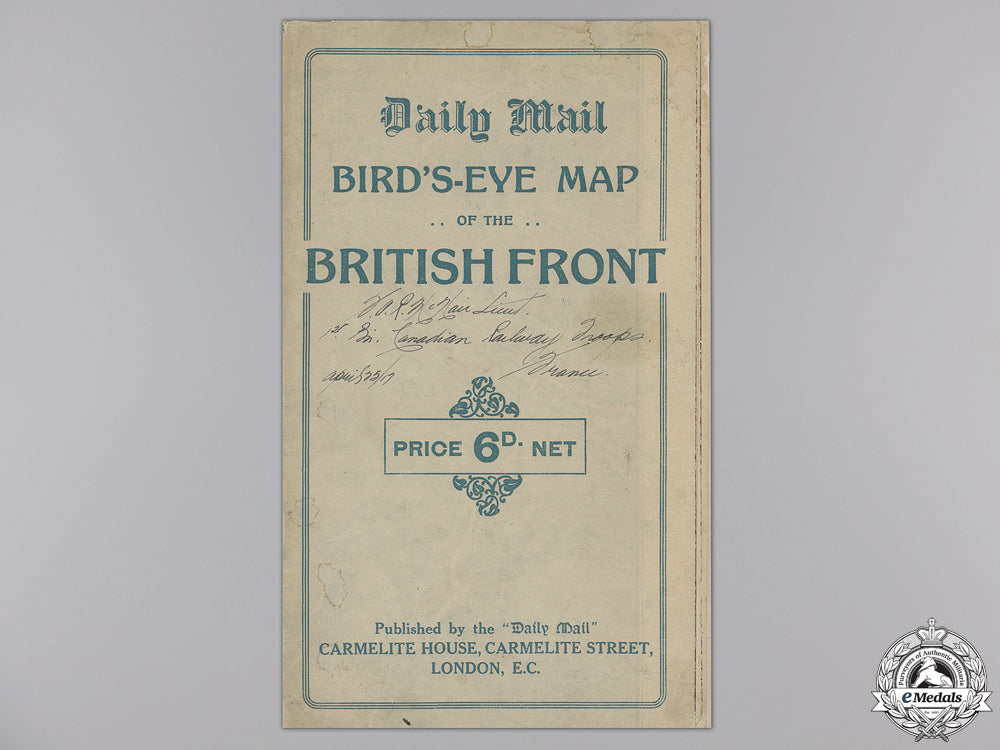 a_first_war_trench_map_named_to_lieut._mcnair,1_st_canadian_a_first_war_tren_554e18506f20f