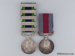 A Indian Distinguished Service Medal Pair To The 109Th Infantry