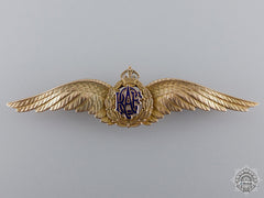 A Large And Impressive Rcaf Wing In Gold By Birks