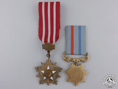 A Pair Of Pakistani Medals And Awards