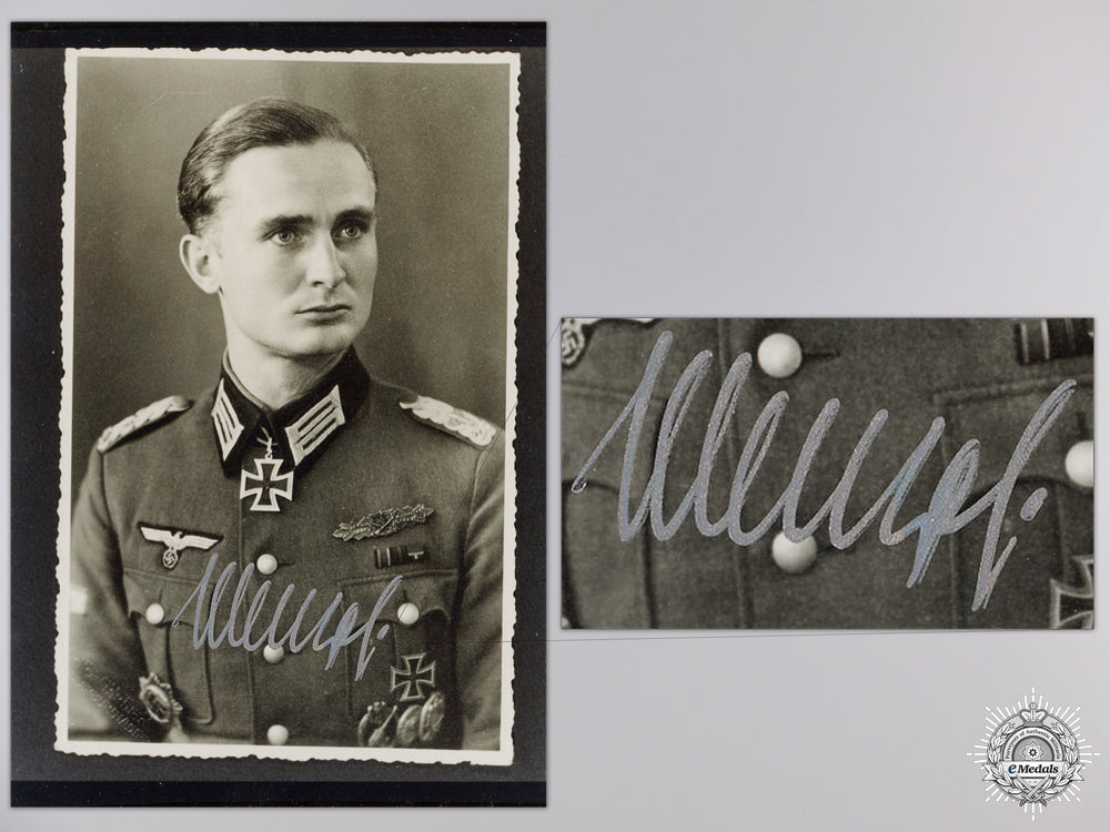 a_post_war_signed_photograph_of_knight's_cross_recipient;_joachim_menzel_a_post_war_signe_54a7058259c41