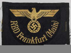 A Reichsbahn Ärmeladler Rbd Frankfurt (Main)