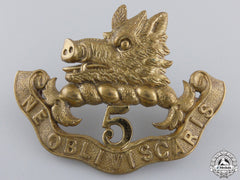 A Royal Scots Of Canada Officer's And Snco's Cap Badge; 1885 Pattern