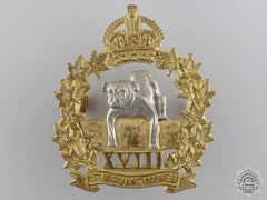 A Second War Manitoba Mounted Rifles Officer Cap Badge