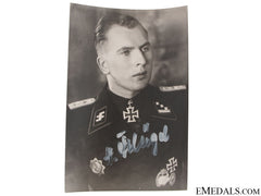 A Signed Ss Knights Cross Winner Photograph