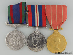 A Wwii Canadian Forces Decoration Group To Cpl. Barnes