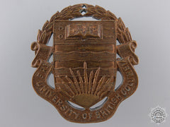 A Second War University Of British Columbia (Vancouver, Bc) Cotc Cap Badge