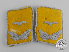 A Set Of Luftwaffe Flight Lieutenant Collar Tabs