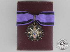 A Spanish Civil Order Of Beneficencia; 2Nd Class Commander Badge