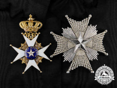 A Swedish Order Of The North Star; Grand Cross Set