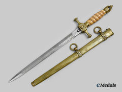 Germany, Kriegsmarine. A Rare Officer’s Dagger To Vizeadmiral Gustav Kleikamp