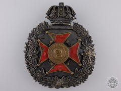 An 1870 2Nd Regiment Queen's Own Rifles Helmet Plate