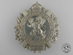 A 79Th Cameron Highlanders Of Canada Glengarry Badge