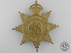 A 68Th King's County Regiment Canadian Militia Helmet Plate C. 1908