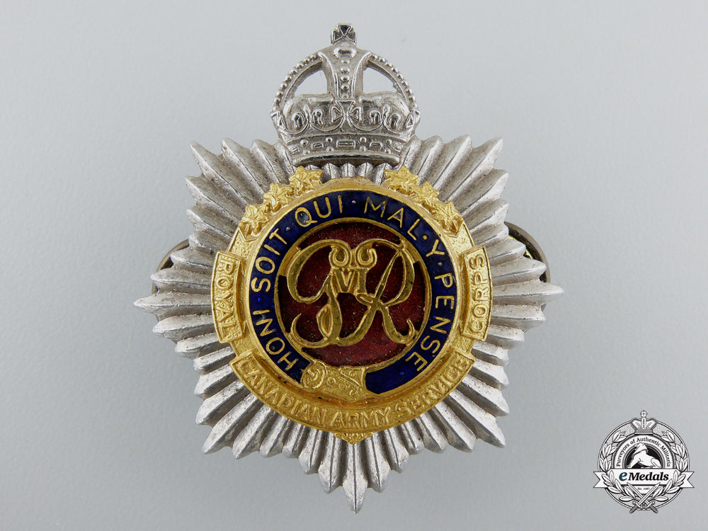 a_second_war_royal_canadian_army_service_corps_officer's_cap_badge_b_422