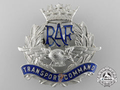 A Second War Raf Transport Command; Officer’s Peaked Cap Badge