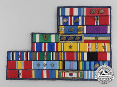 An American Twenty-Four Ribbons On An Eight Level Ribbon Bar