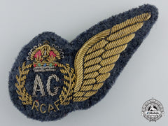 A Second War Royal Canadian Air Force Bullion (Rcaf) Air Gunner (Ag) Wing