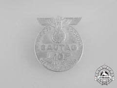 A 1938 10-Years Of Nsdap In South Westfalia Badge