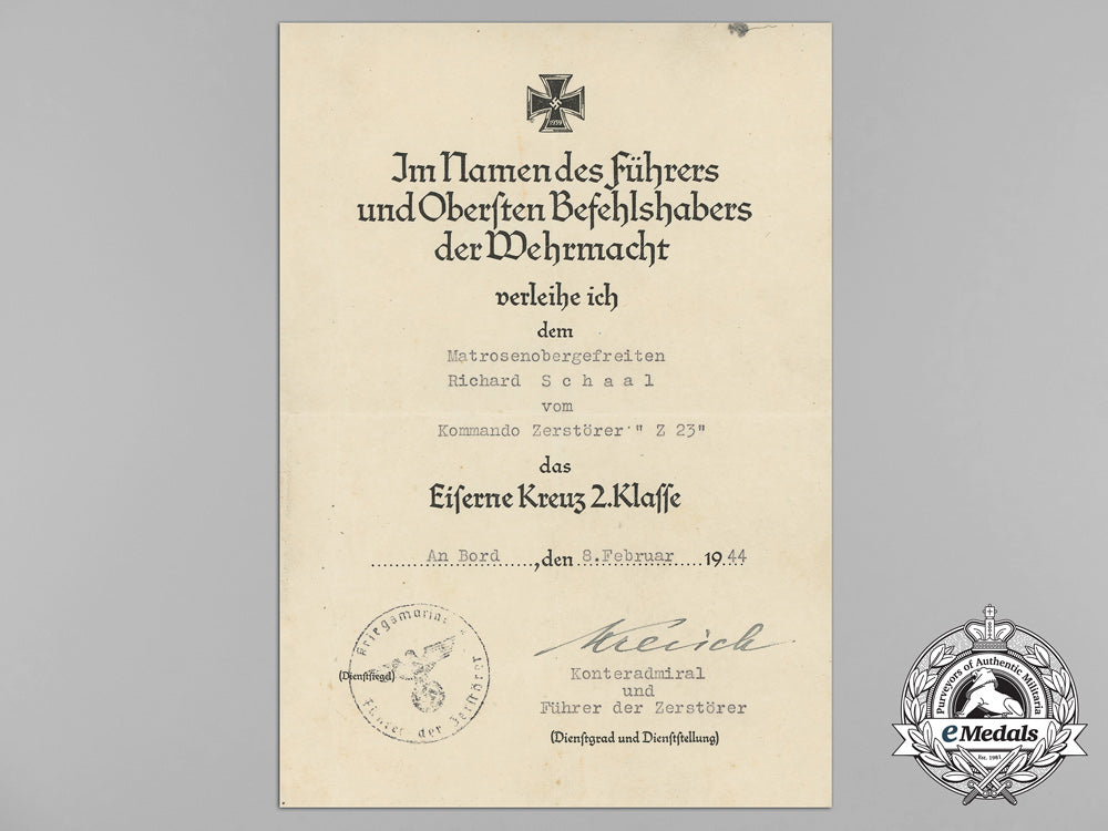 an_iron_cross1939_second_class_with_award_certificate_to_sailor_onboard_destroyer_z-23_bb_1586