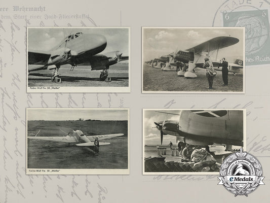 four_luftwaffe_picture_postcards(_fw.58)_bb_2539