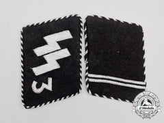 A Set Of Waffen-Ss “Der Führer” Regiment Sturmmann Rank Collar Tabs; Rzm Tagged