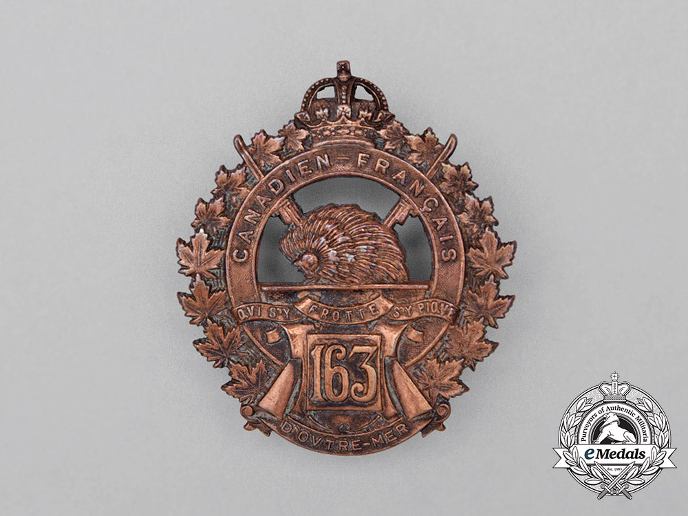 a_first_war163_rd_infantry_battalion"_canadiens_francais"_cap_badge_bb_4284