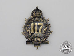 A First War 117Th Infantry Battalion "Eastern Township Battalion" Cap Badge